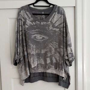 Magnolia Pearl pullover Tee with Evil Eye